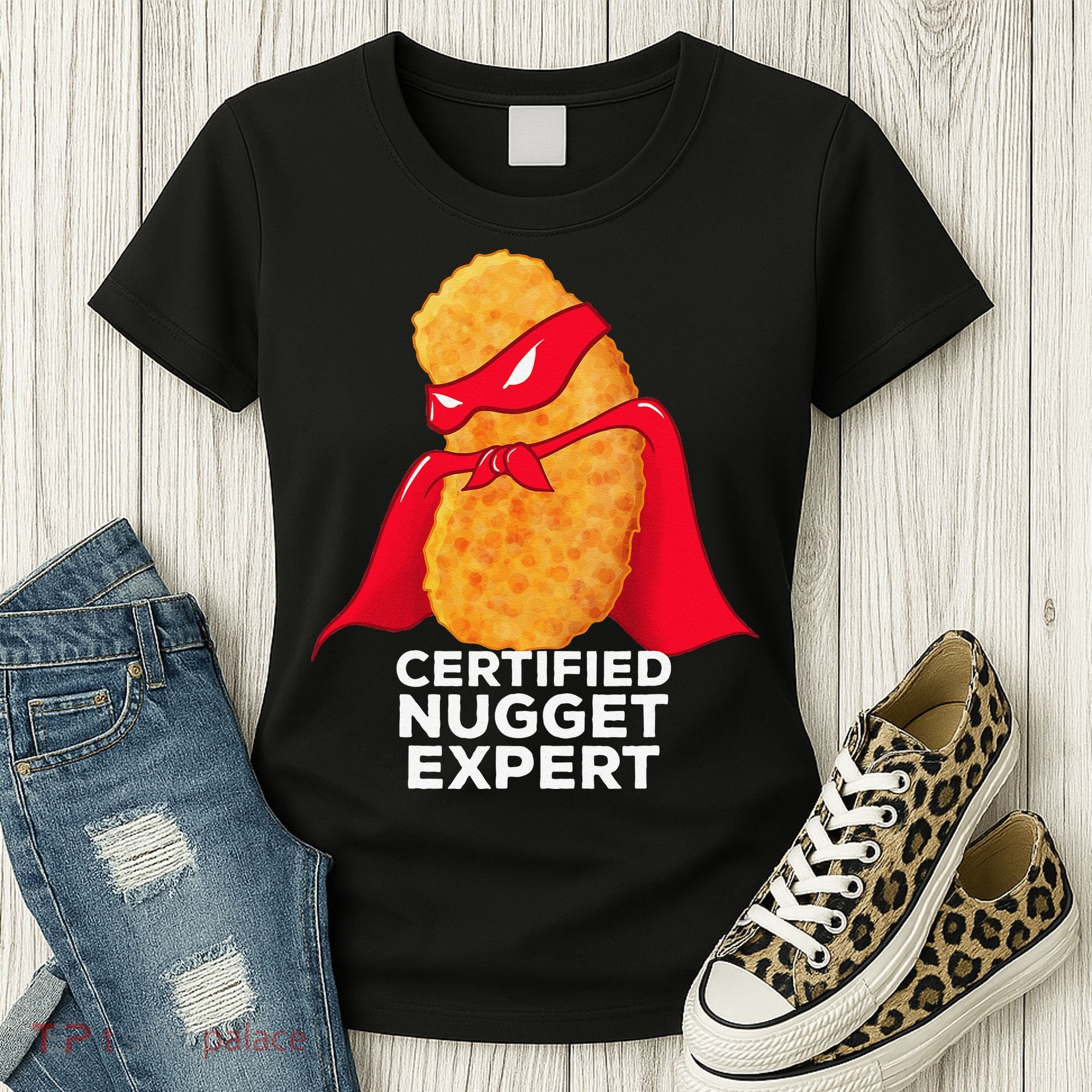 Chicken Nugget Certified Nugget Expert Halloween Costume Women's T-Shirt