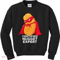 Chicken Nugget Certified Nugget Expert Halloween Costume Kids Sweatshirt thumb 0
