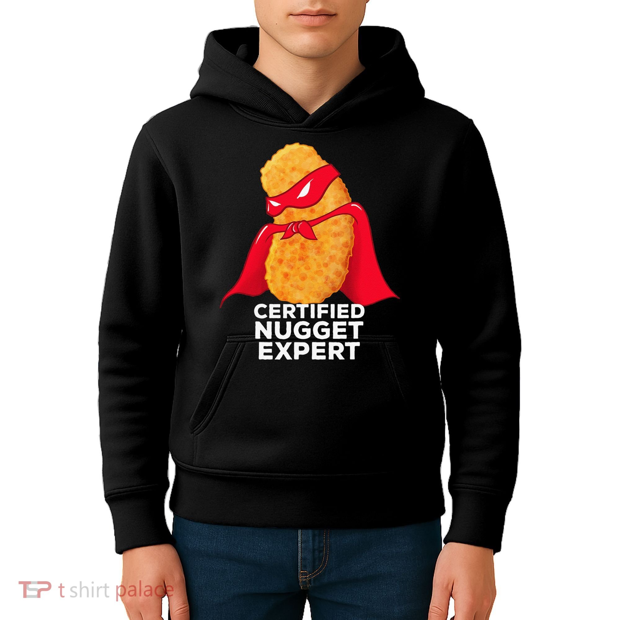 Chicken Nugget Certified Nugget Expert Halloween Costume Kids Hoodie