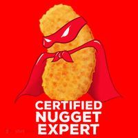 Chicken Nugget Certified Nugget Expert Halloween Costume Santa Hat thumb 1