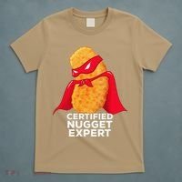 Chicken Nugget Certified Nugget Expert Halloween Costume T-Shirt thumb 5