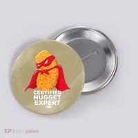 Chicken Nugget Certified Nugget Expert Halloween Costume Button thumb 0