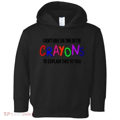 Crayons Novelty Toddler Hoodie