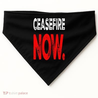 Ceasefire NOW USA-Made Doggie Bandana
