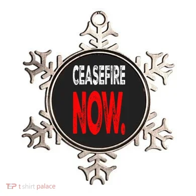 Ceasefire NOW Ornament
