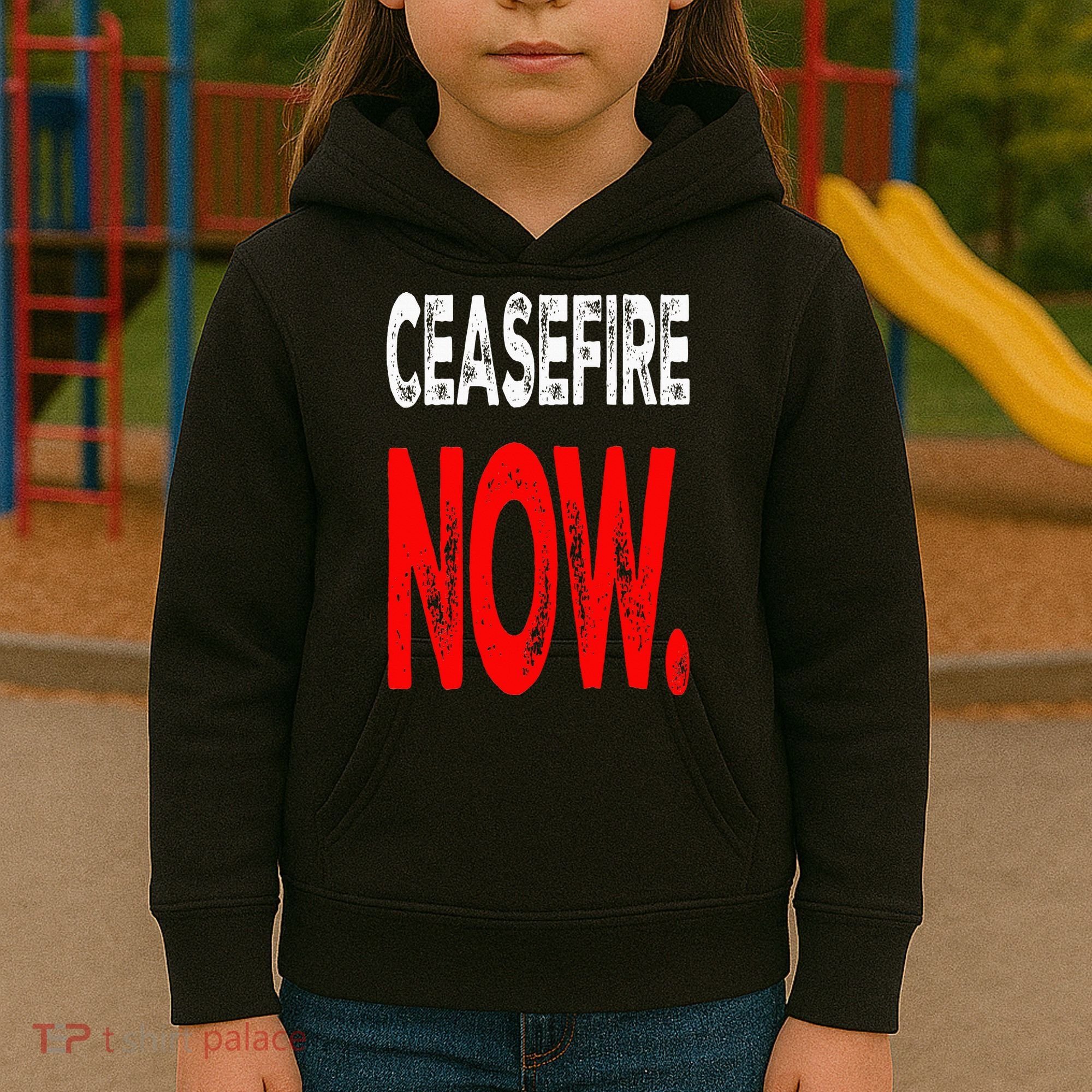 Ceasefire NOW Kids Hoodie