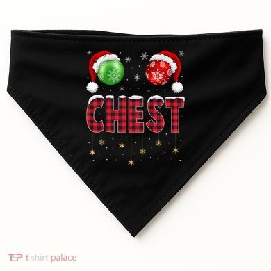 Chest Nuts Christmas Matching Couple Chestnuts Gift USA-Made Doggie Bandana