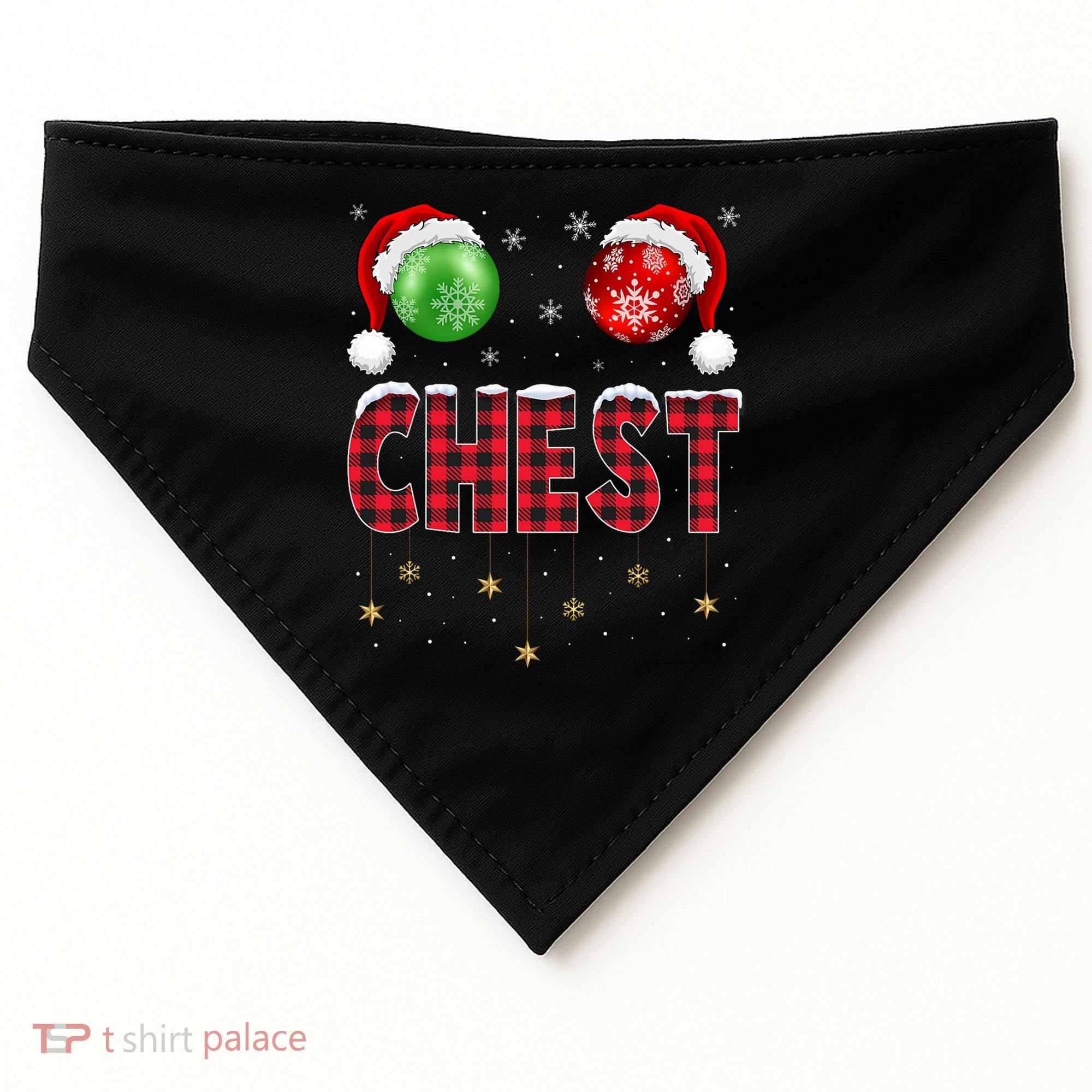 Chest Nuts Christmas Matching Couple Chestnuts Gift USA-Made Doggie Bandana