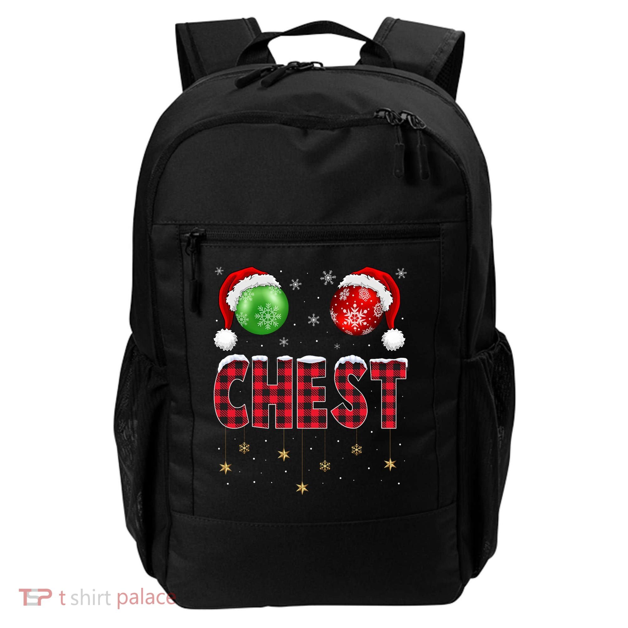 Chest Nuts Christmas Matching Couple Chestnuts Gift Backpack