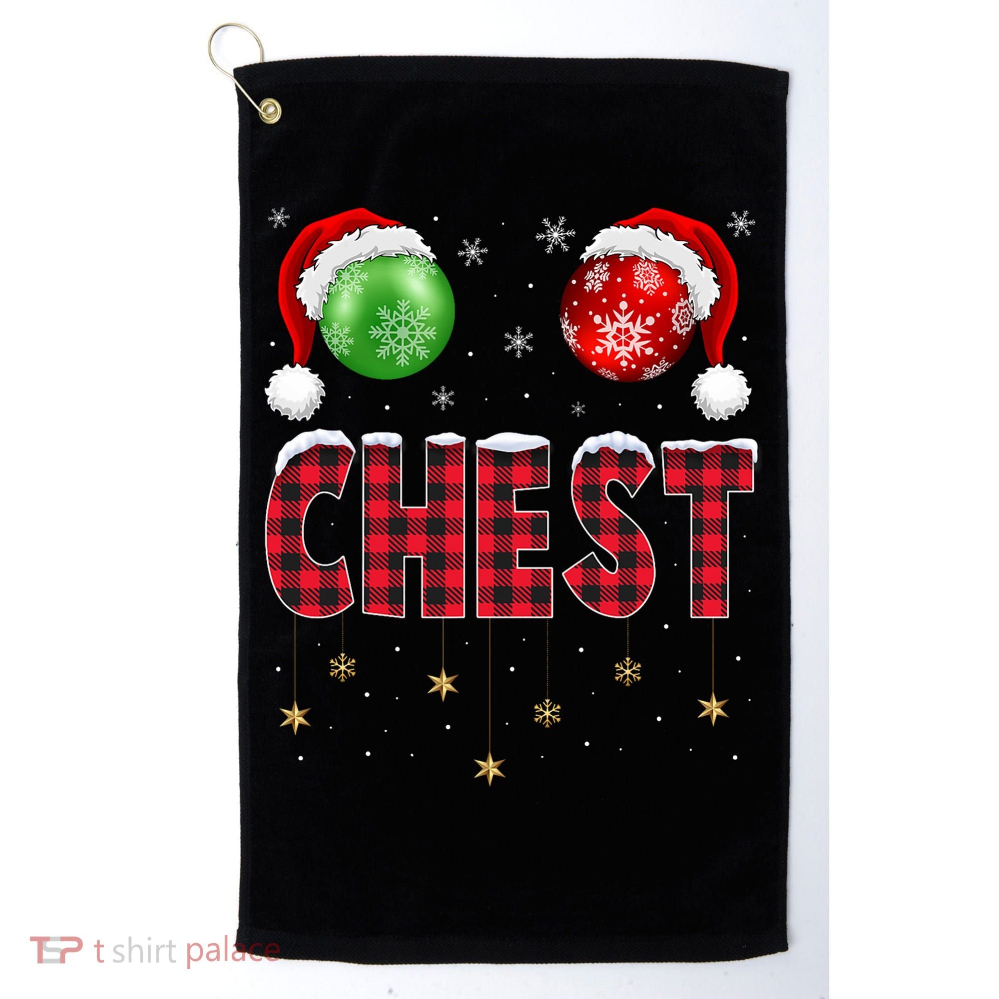 Chest Nuts Christmas Matching Couple Chestnuts Gift Golf Towel