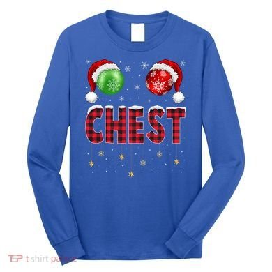 Chest Nuts Christmas Matching Couple Chestnuts Gift Long Sleeve Shirt