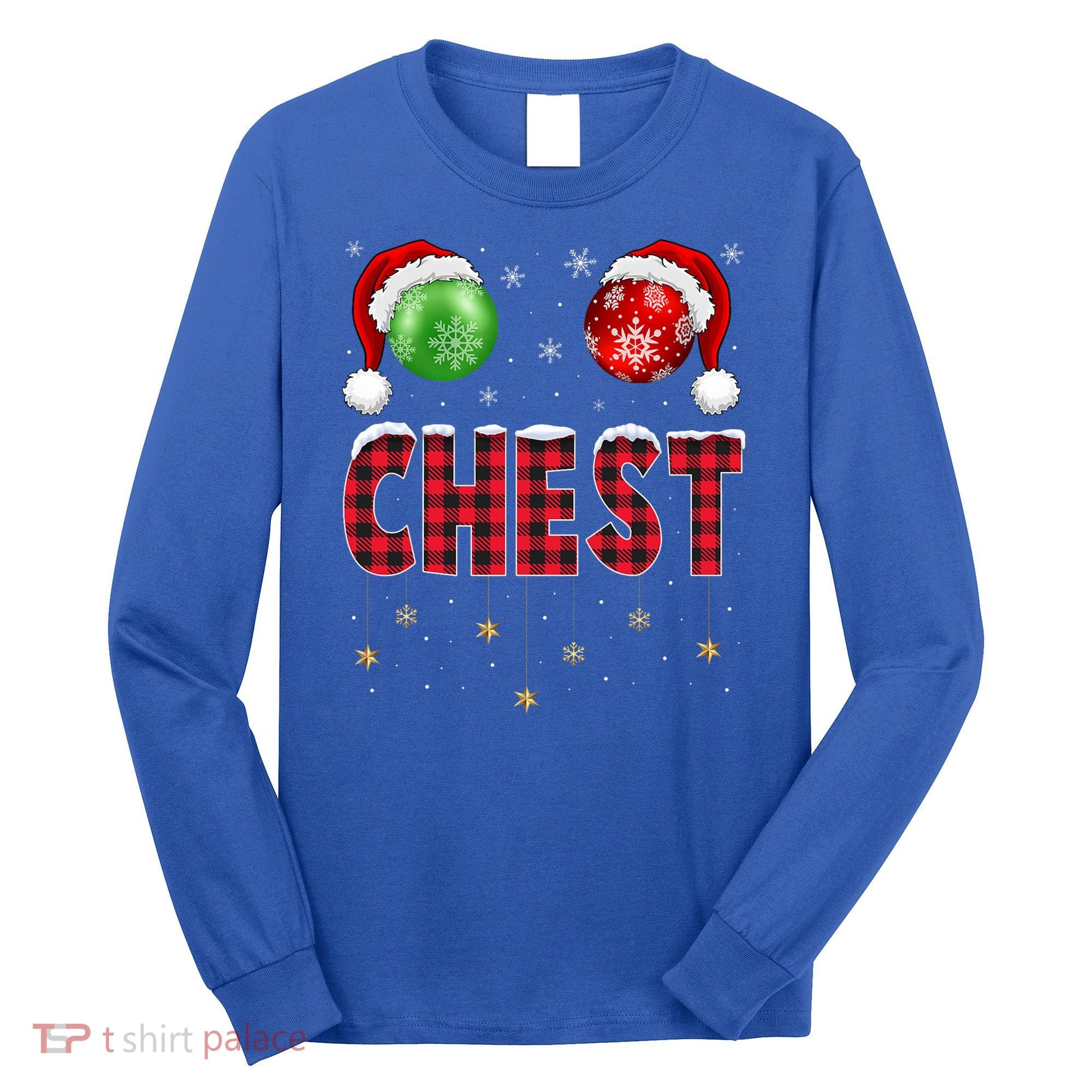 Chest Nuts Christmas Matching Couple Chestnuts Gift Long Sleeve Shirt