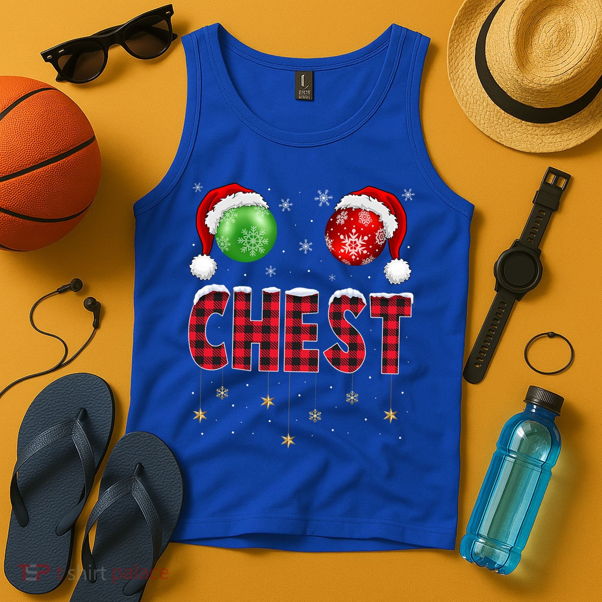 Chest Nuts Christmas Matching Couple Chestnuts Gift Tank Top