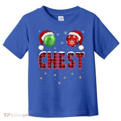 Chest Nuts Christmas Matching Couple Chestnuts Gift Toddler T-Shirt