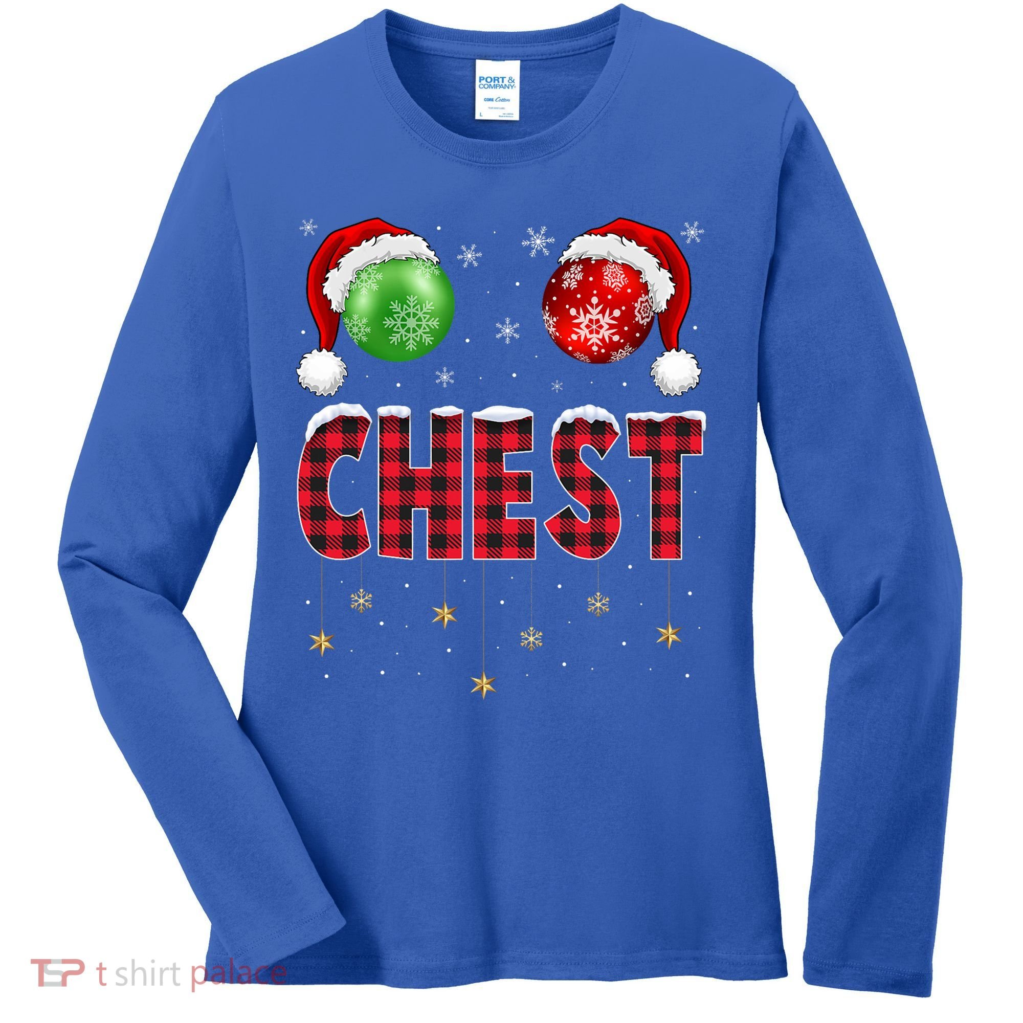 Chest Nuts Christmas Matching Couple Chestnuts Gift Women's Long Sleeve Shirt