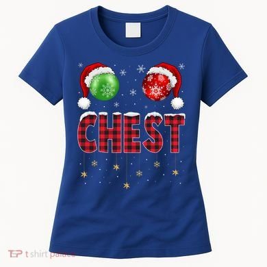Chest Nuts Christmas Matching Couple Chestnuts Gift Women's T-Shirt