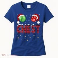 Chest Nuts Christmas Matching Couple Chestnuts Gift Women's T-Shirt thumb 0