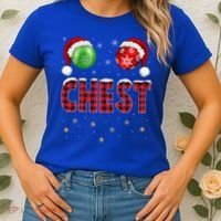 Chest Nuts Christmas Matching Couple Chestnuts Gift Women's T-Shirt thumb 2