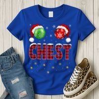 Chest Nuts Christmas Matching Couple Chestnuts Gift Women's T-Shirt thumb 3