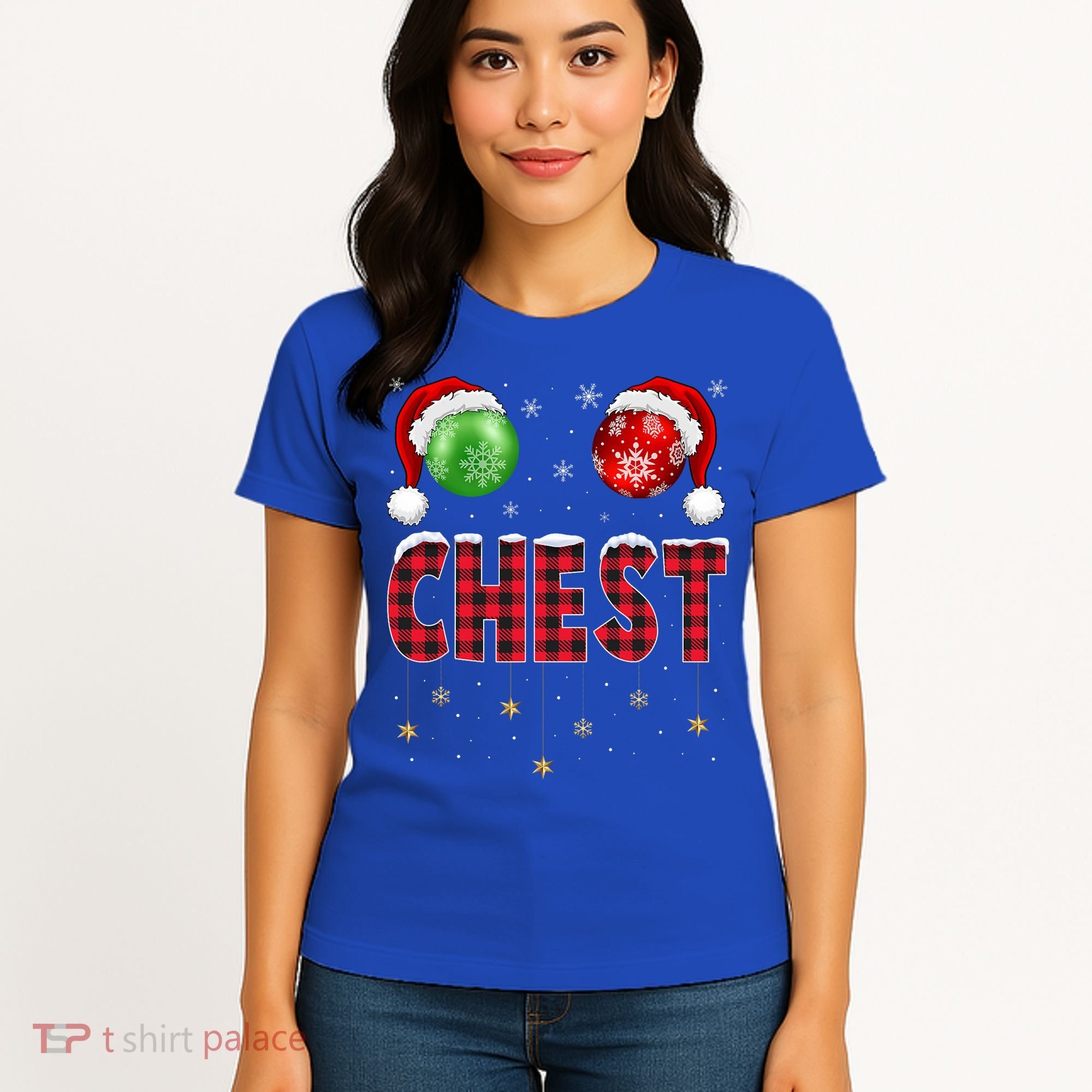 Chest Nuts Christmas Matching Couple Chestnuts Gift Women's T-Shirt