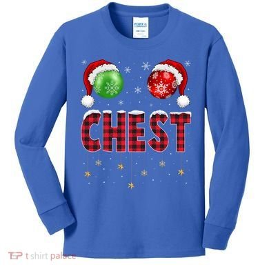 Chest Nuts Christmas Matching Couple Chestnuts Gift Kids Long Sleeve Shirt
