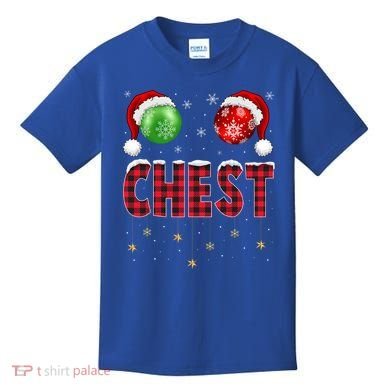 Chest Nuts Christmas Matching Couple Chestnuts Gift Kids T-Shirt