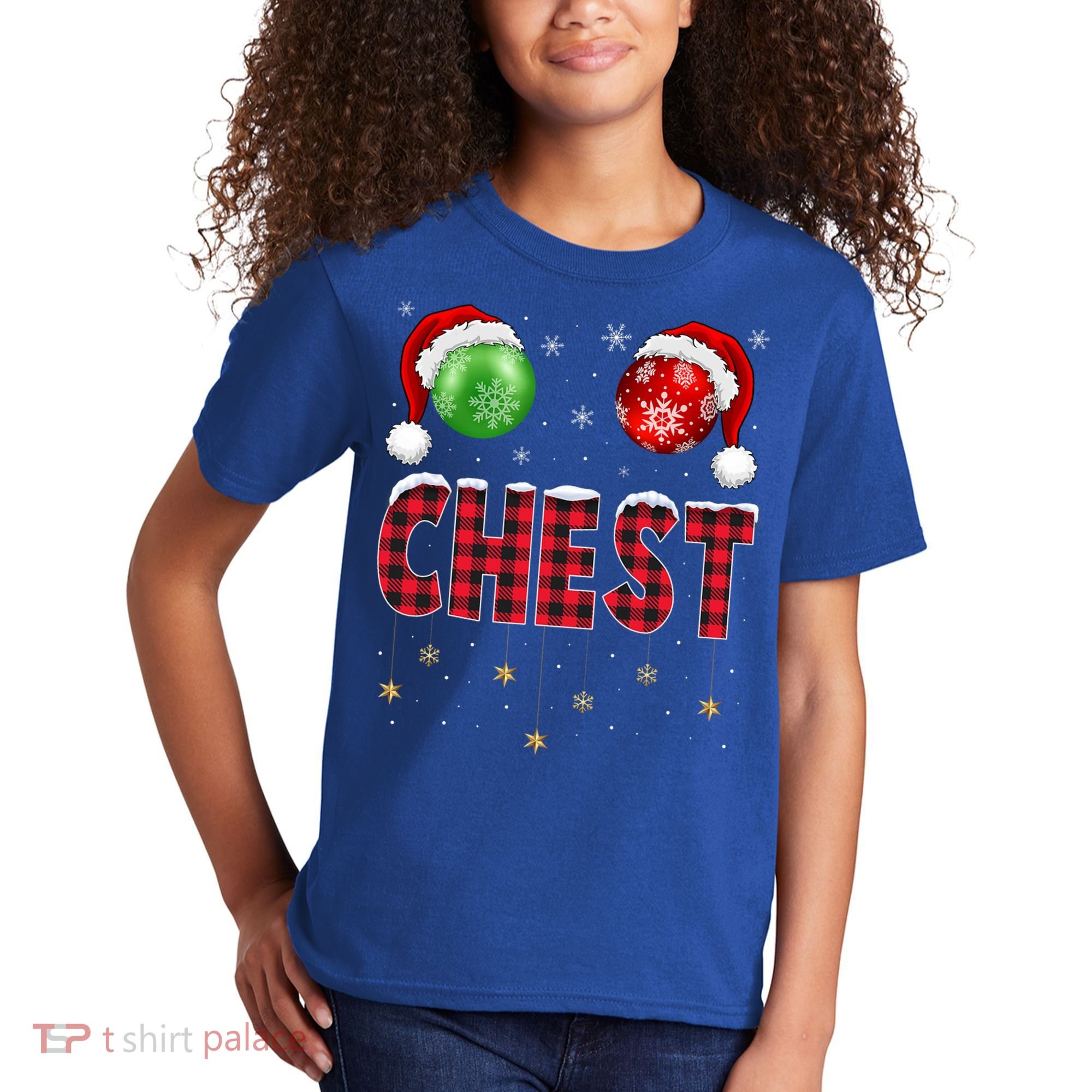 Chest Nuts Christmas Matching Couple Chestnuts Gift Kids T-Shirt