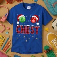 Chest Nuts Christmas Matching Couple Chestnuts Gift Kids T-Shirt thumb 3