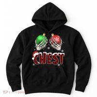Chest Nuts Christmas Chestnuts Xmas Couple Matching Costume Hoodie thumb 0