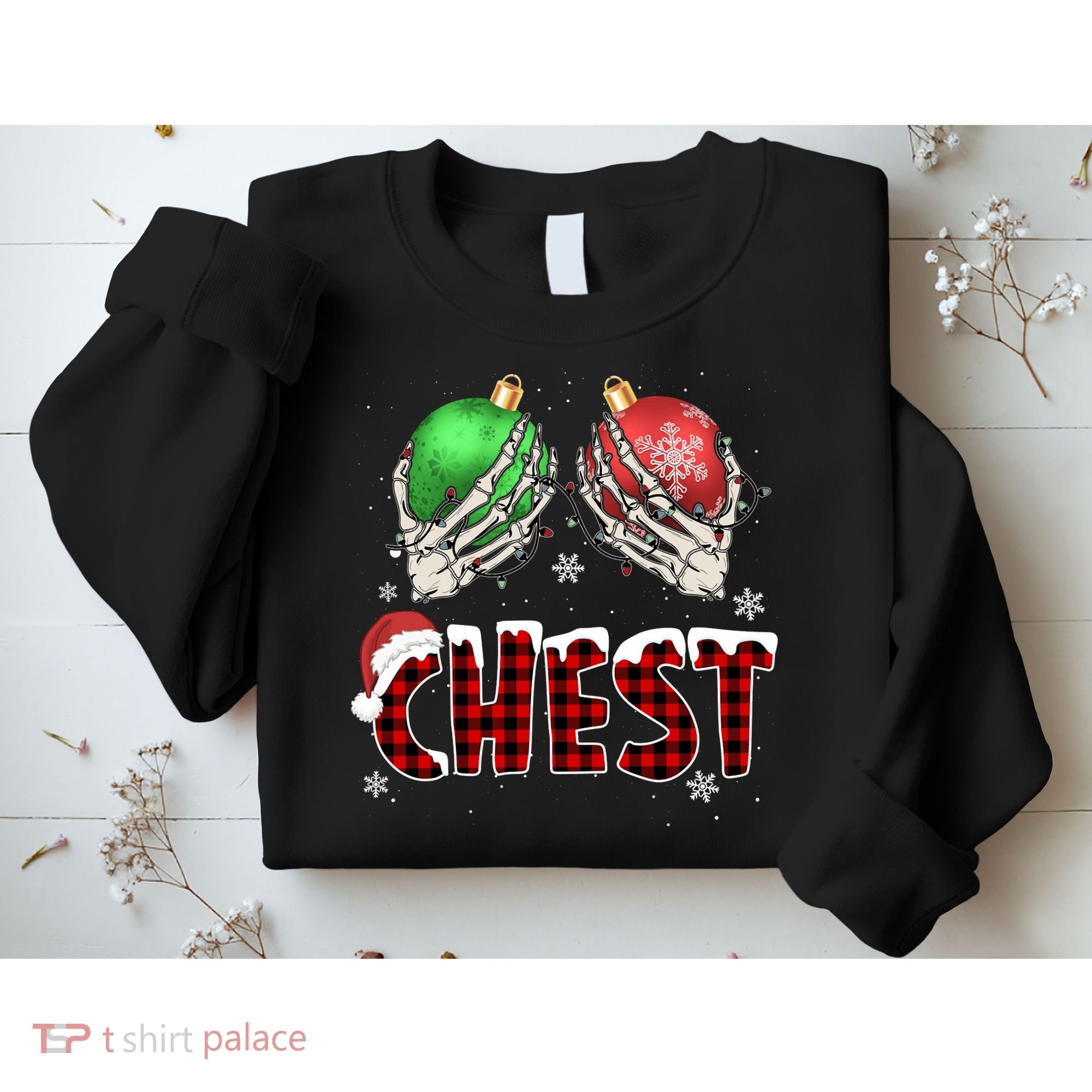 Chest Nuts Christmas Chestnuts Xmas Couple Matching Costume Sweatshirt