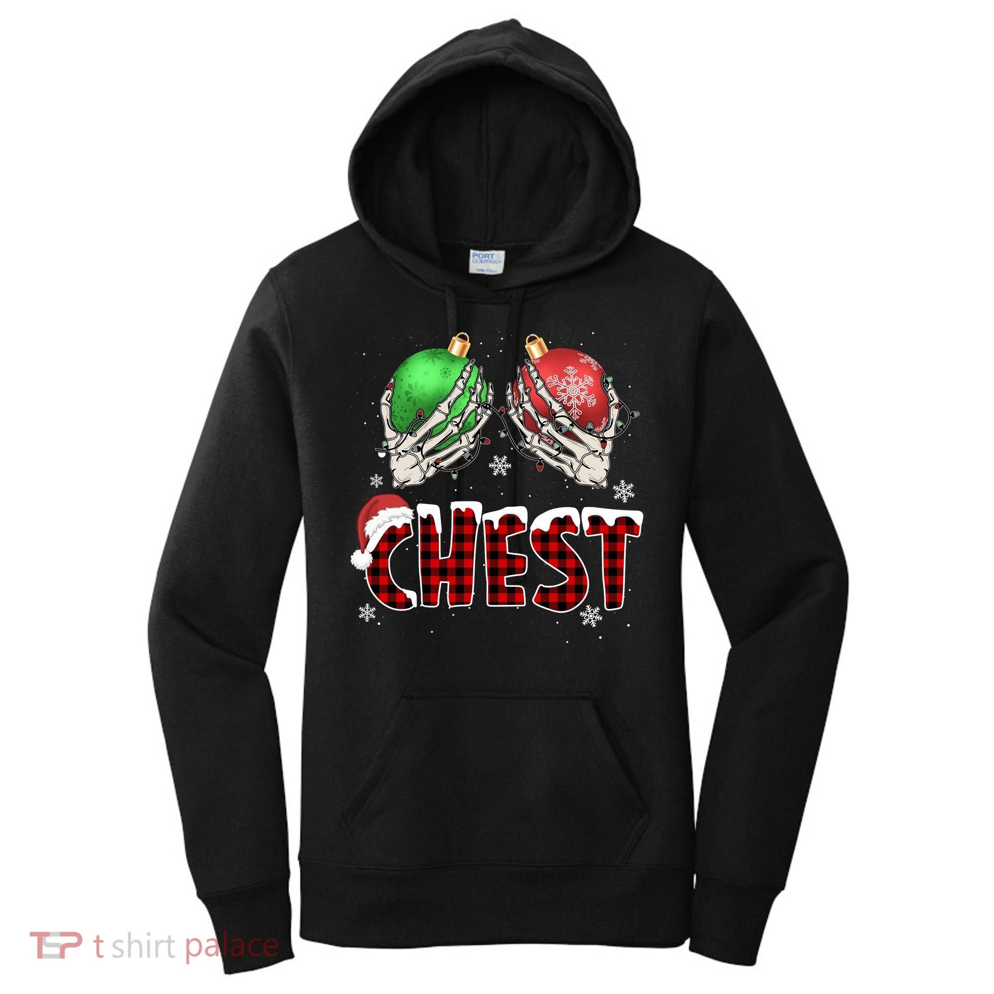 Chest Nuts Christmas Chestnuts Xmas Couple Matching Costume Women's Hoodie