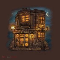 Cafe Night Mousepad thumb 1