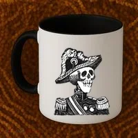 Calaca Naval Capitan Cool Gift Mexico Skeleton Style Gift Coffee Mug thumb 2