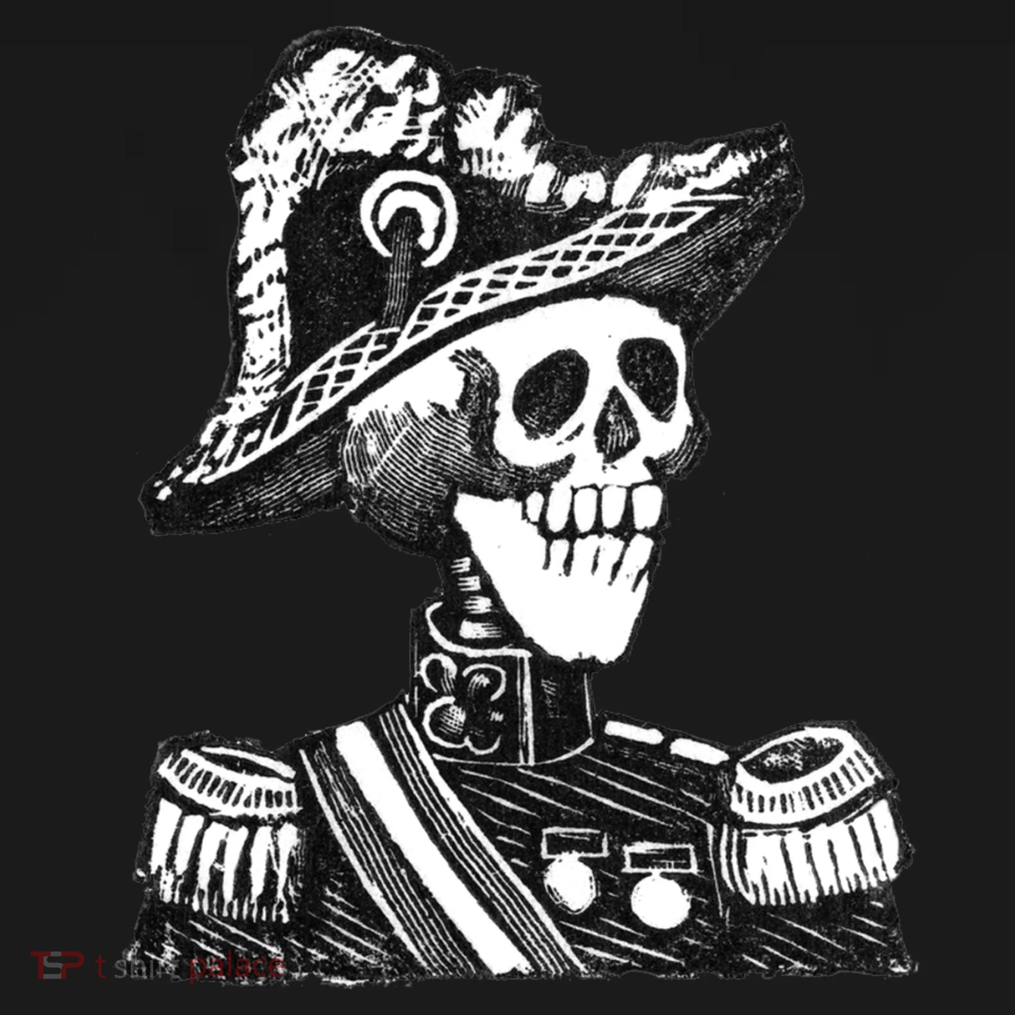 Calaca Naval Capitan Cool Gift Mexico Skeleton Style Gift Ornament