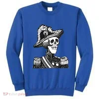 Calaca Naval Capitan Cool Gift Mexico Skeleton Style Gift Sweatshirt thumb 0