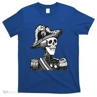 Calaca Naval Capitan Cool Gift Mexico Skeleton Style Gift T-Shirt thumb 0
