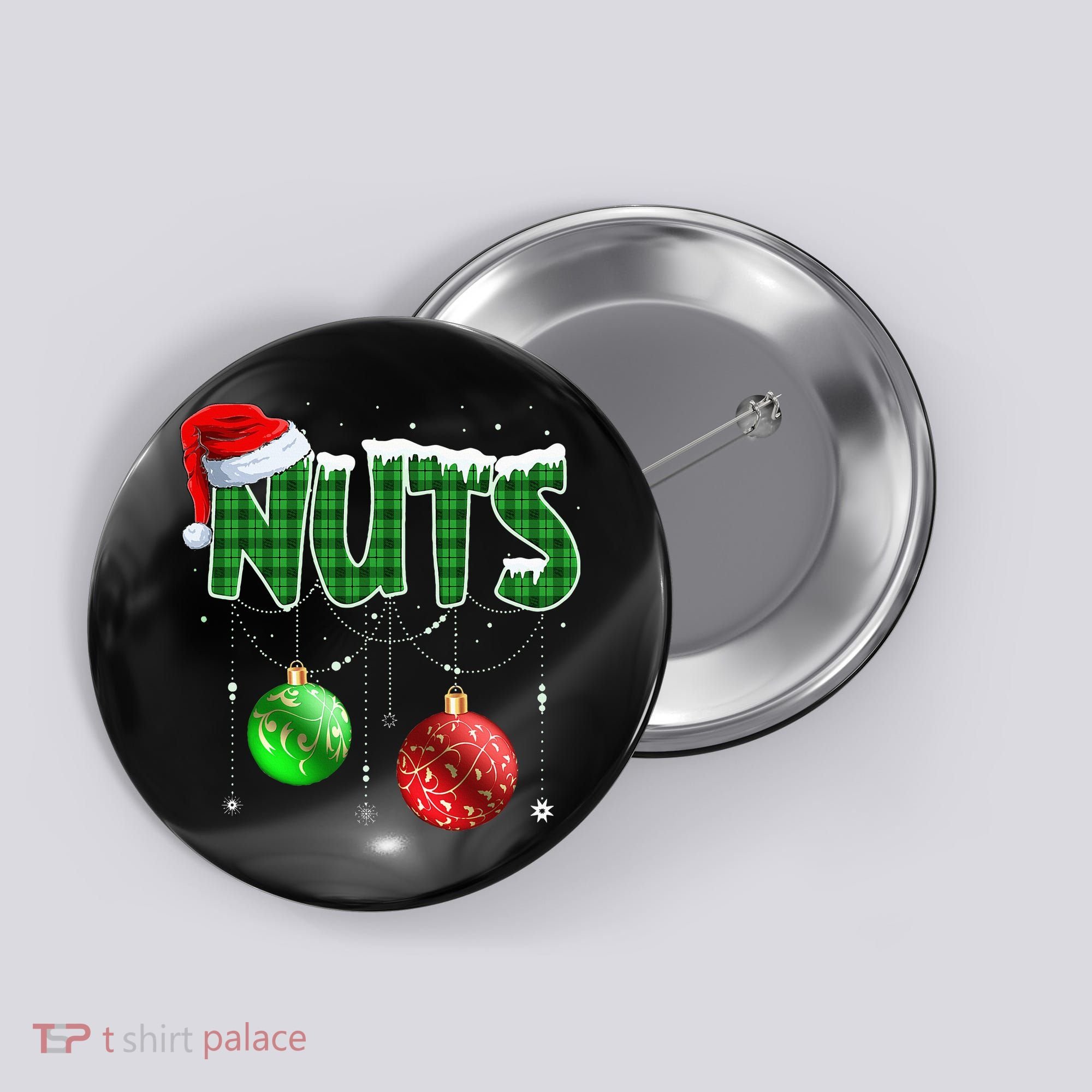 Chest Nuts Christmas Matching Couple Chestnuts Button