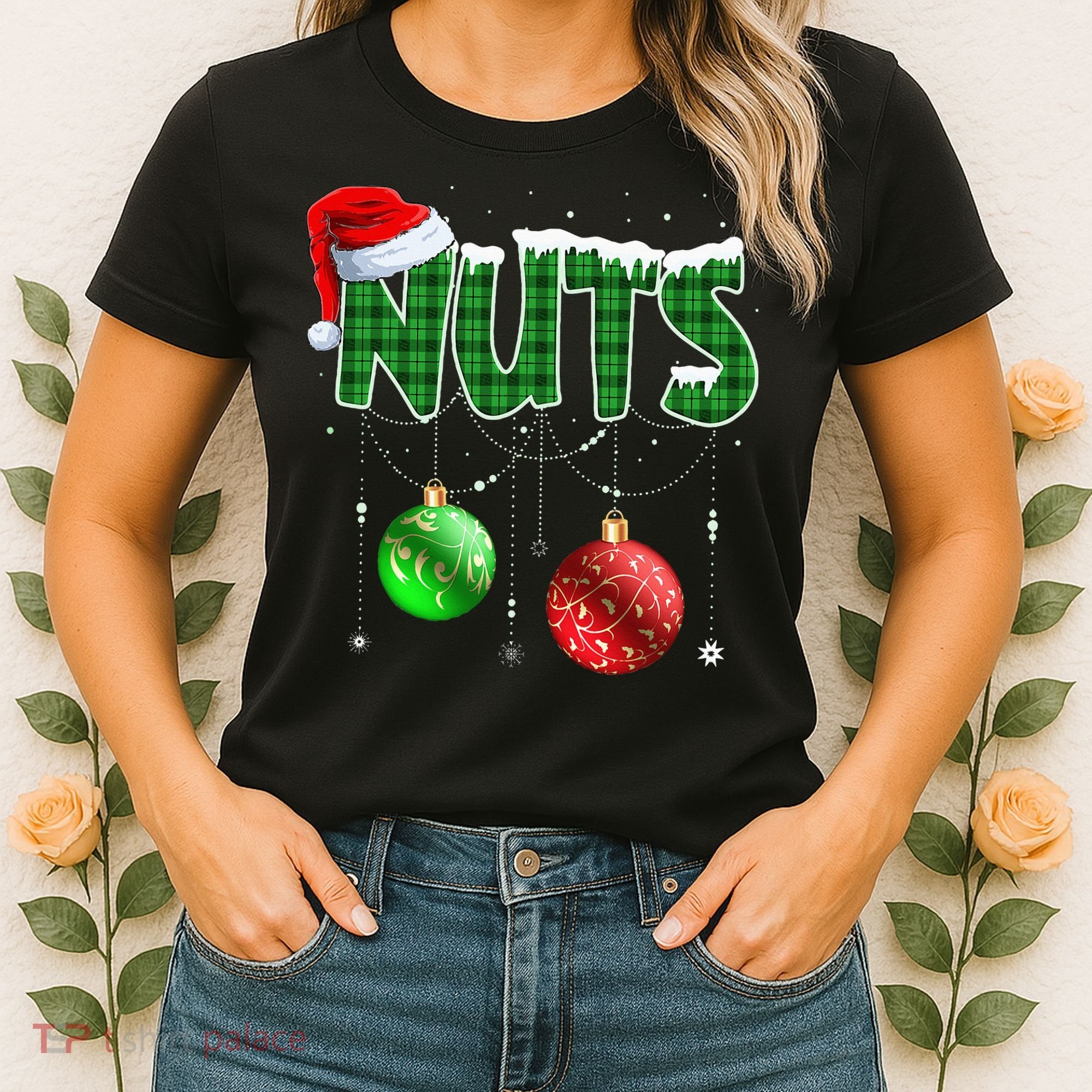 Chest Nuts Christmas Matching Couple Chestnuts Women's T-Shirt