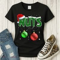 Chest Nuts Christmas Matching Couple Chestnuts Women's T-Shirt thumb 3