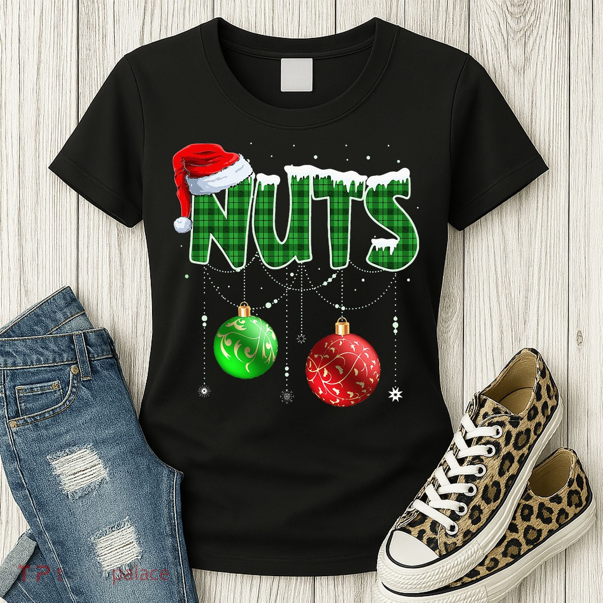 Chest Nuts Christmas Matching Couple Chestnuts Women's T-Shirt