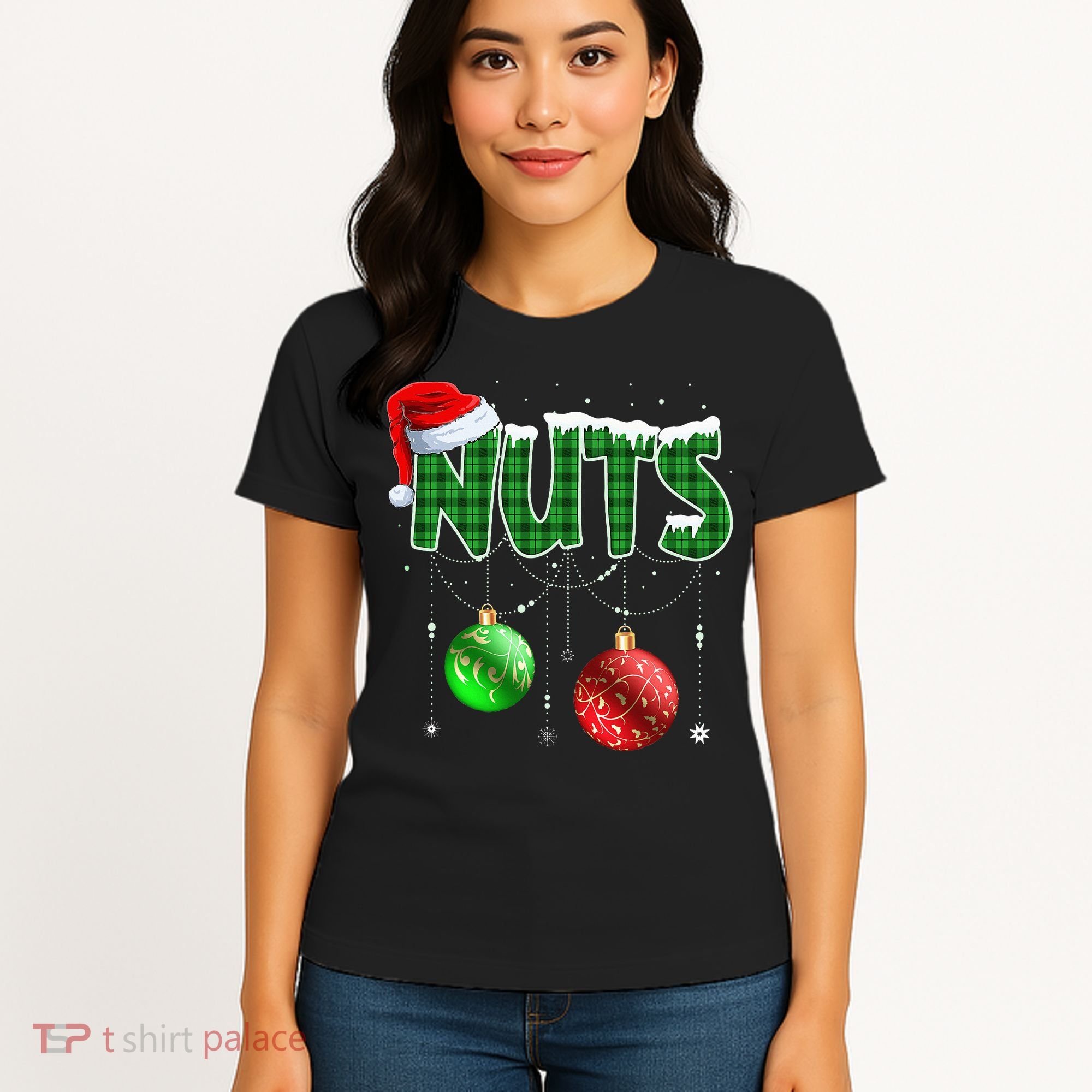 Chest Nuts Christmas Matching Couple Chestnuts Women's T-Shirt