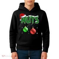Chest Nuts Christmas Matching Couple Chestnuts Kids Hoodie thumb 4