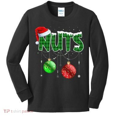 Chest Nuts Christmas Matching Couple Chestnuts Kids Long Sleeve Shirt