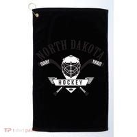 Classic North Dakota Hockey Golf Towel thumb 0
