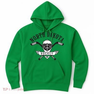Classic North Dakota Hockey Hoodie