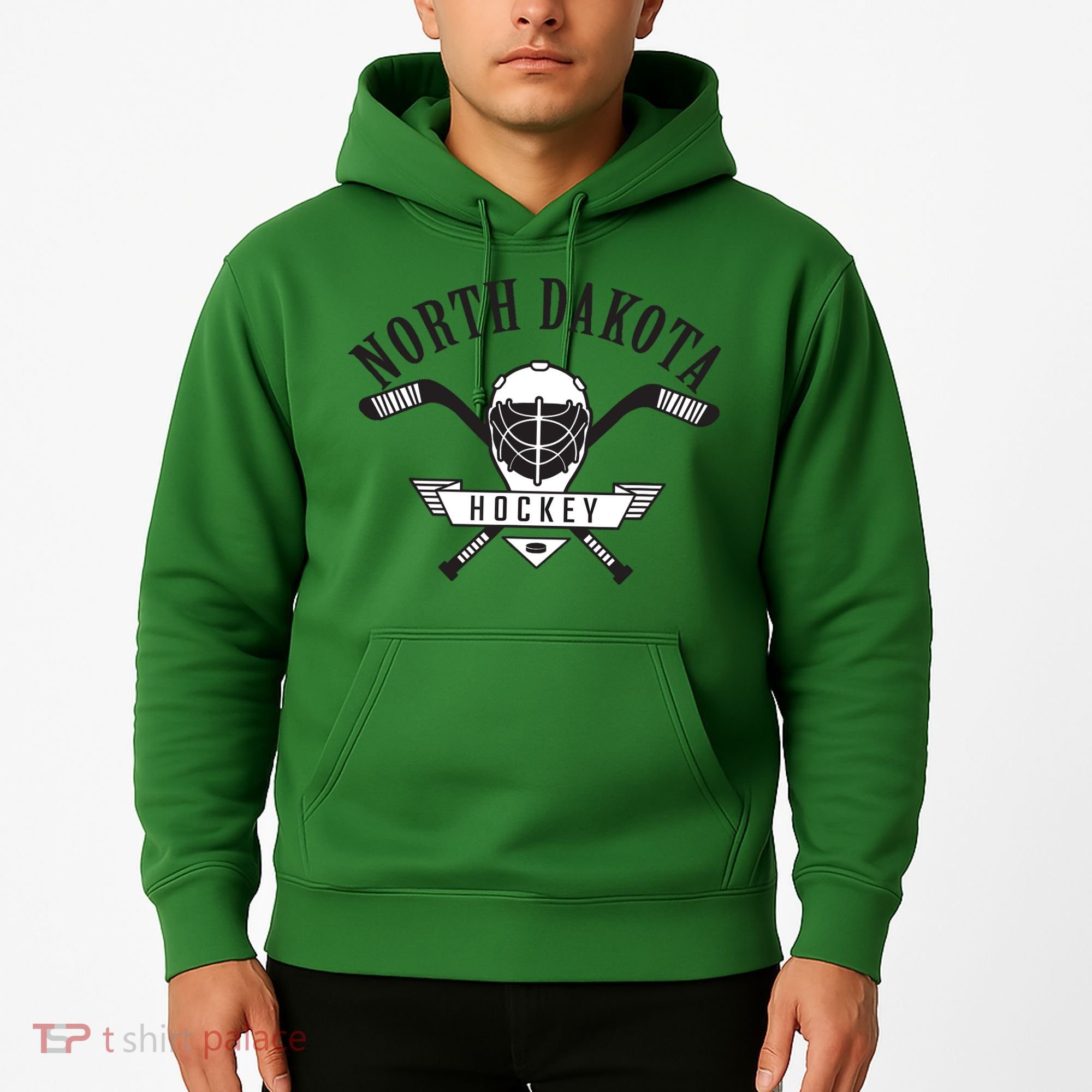 Classic North Dakota Hockey Hoodie