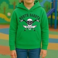 Classic North Dakota Hockey Kids Hoodie thumb 3