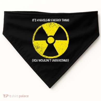 Cool Nuclear Energy Nuclear Power Plant USA-Made Doggie Bandana