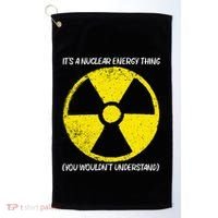 Cool Nuclear Energy Nuclear Power Plant Golf Towel thumb 0