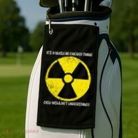 Cool Nuclear Energy Nuclear Power Plant Golf Towel thumb 2